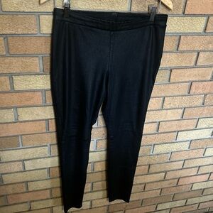 Trouve Faux Leather Leggings Womens Black Pull On Stretch Pants Size Medium